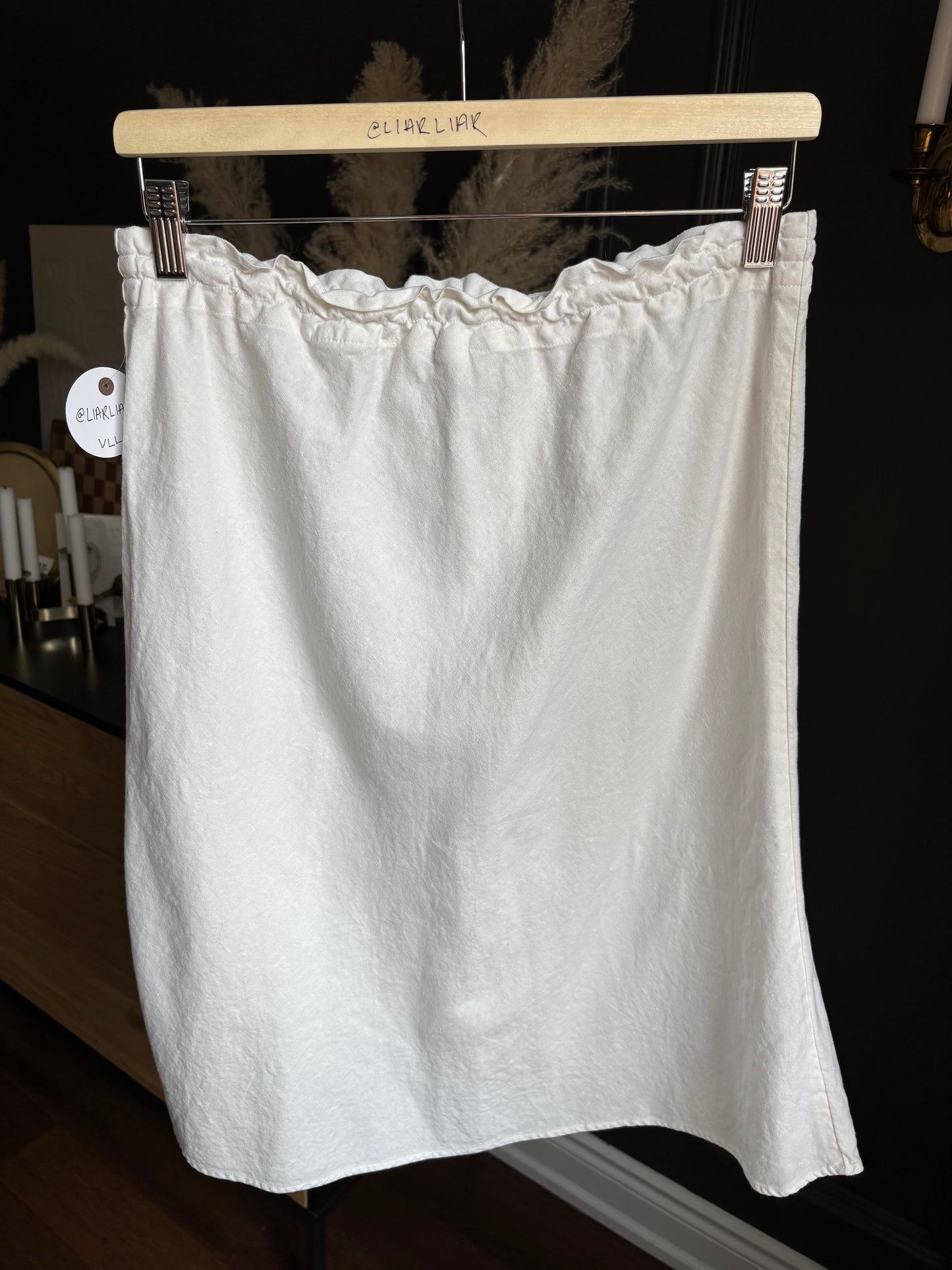 White A-Line Skirt Size M