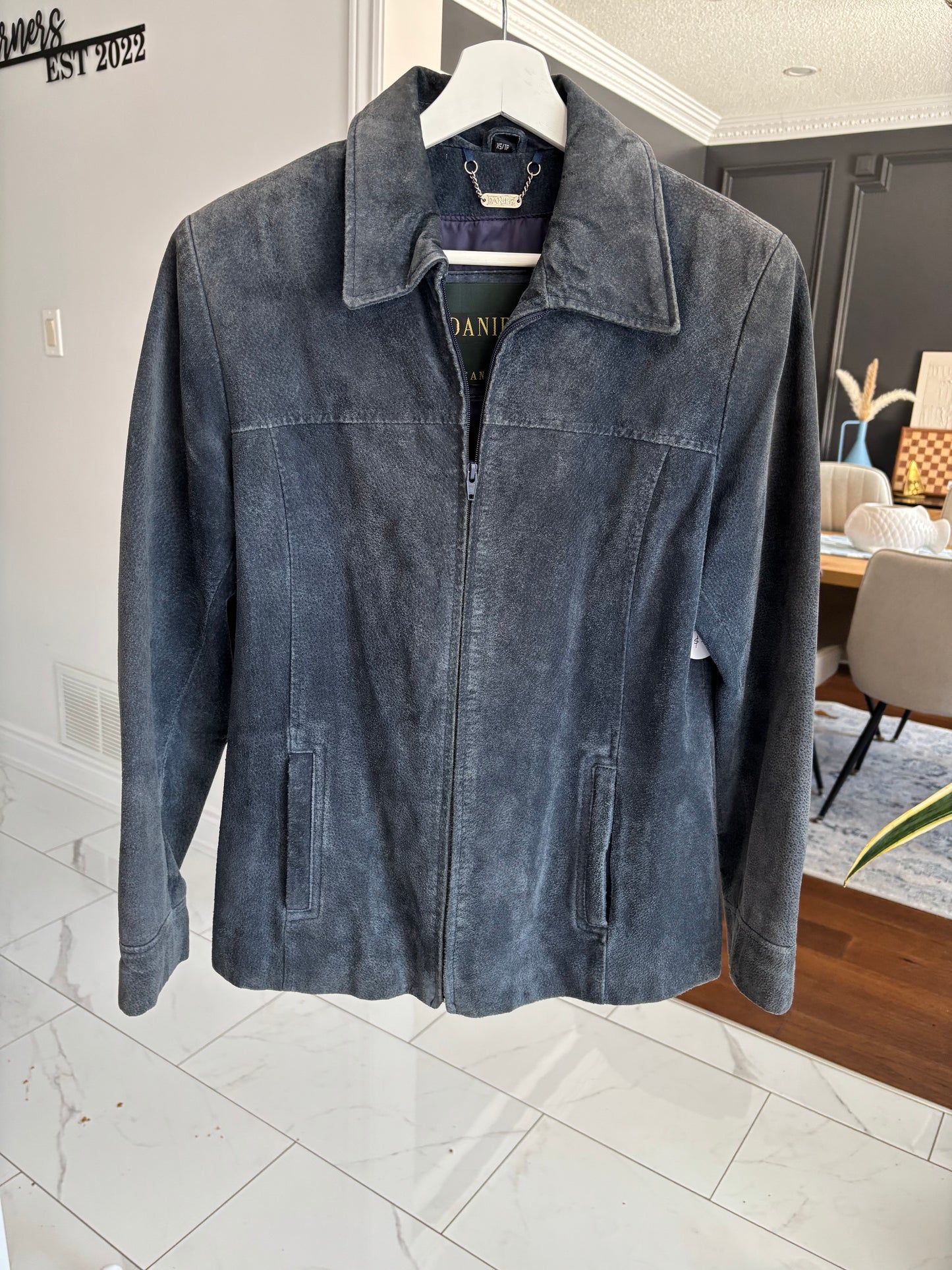 Danier Navy Blue Jacket Size X-Small