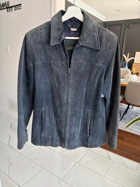 Danier Navy Blue Jacket Size X-Small