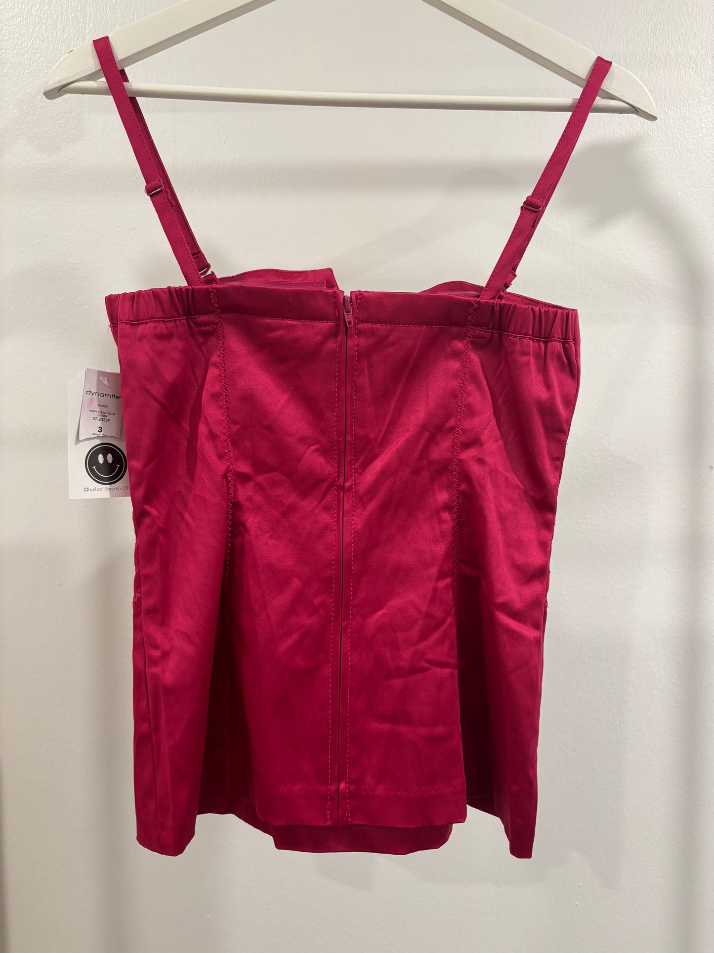 00s Dynamite Satin Bustier Top Size 3