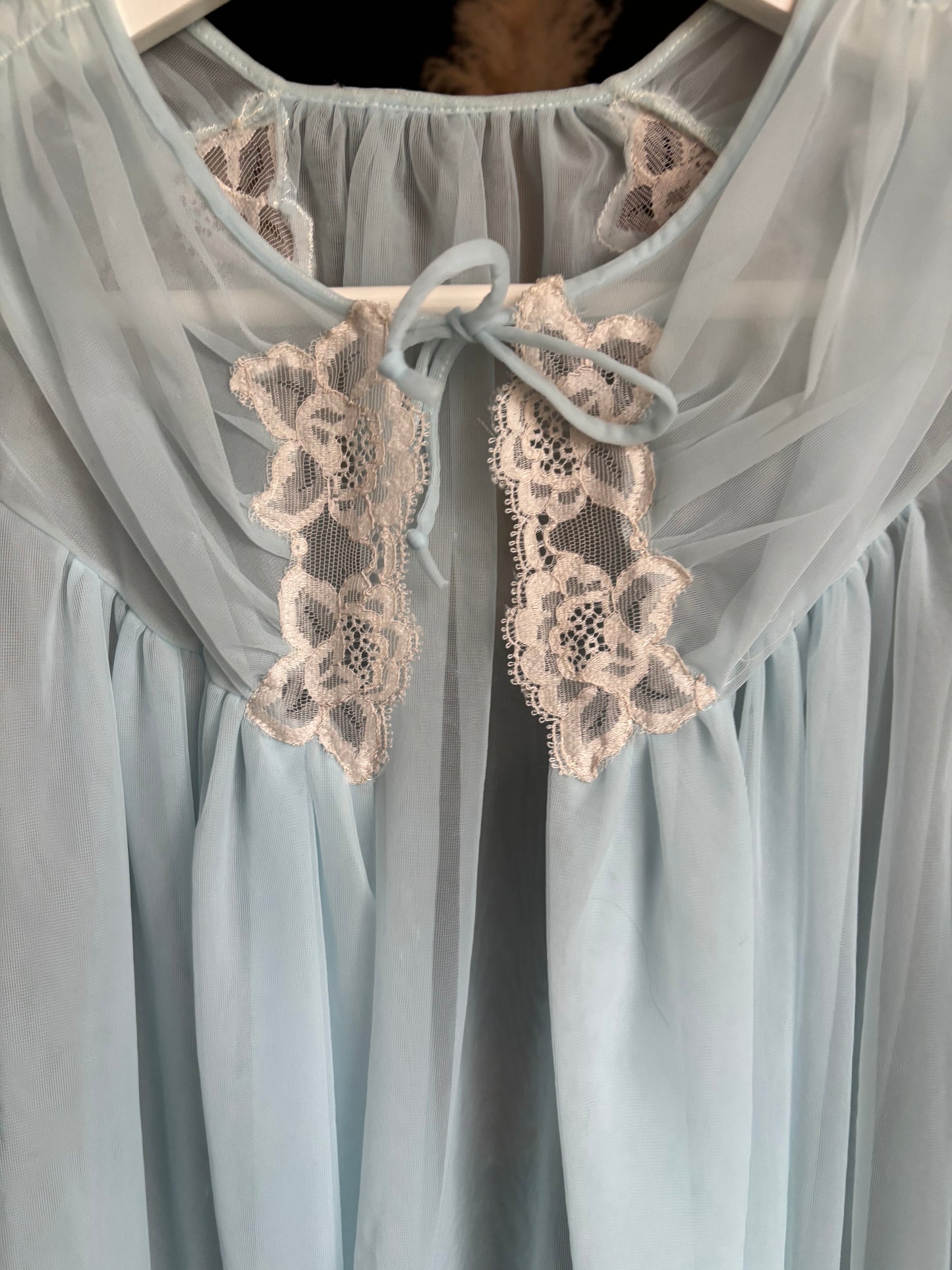 Vintage 2 Piece Blue Night Set Size S