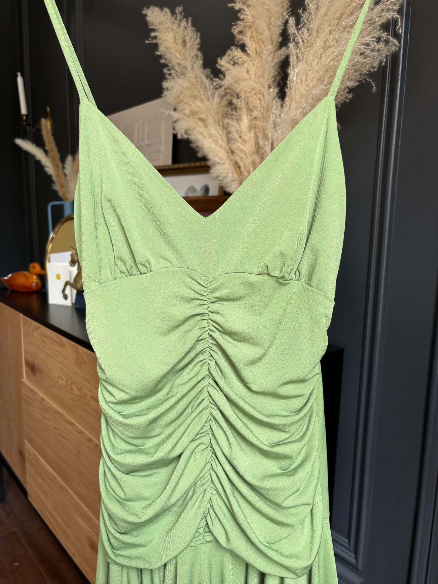 Y2K Green Rouched Fairy Dress Size 10