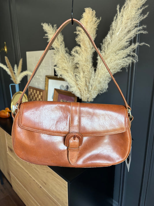Brown Leather Shoulder Bag