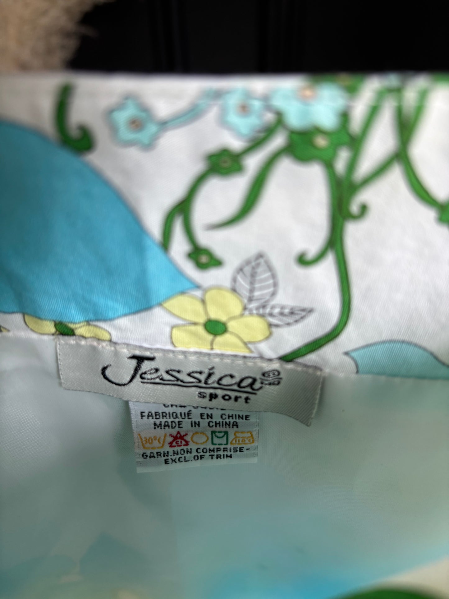 Retro Floral Print Midi Skirt Size 12
