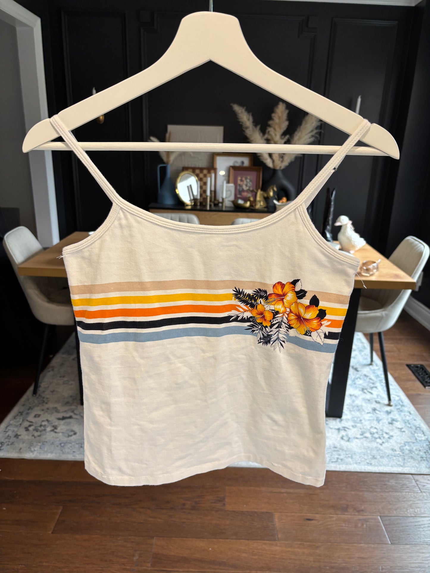 Hibiscus Cropped Tank Top Size M