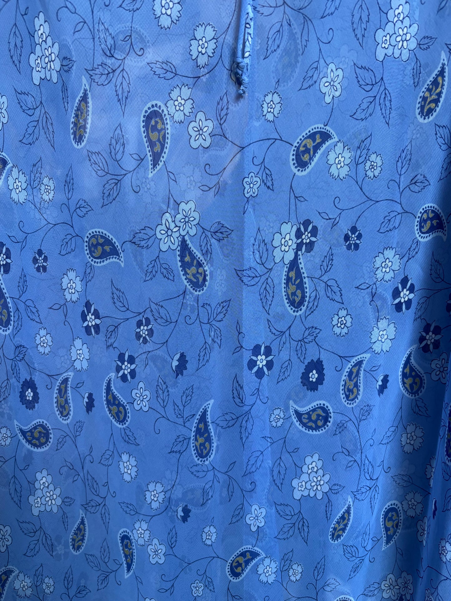 00's Sheer Blue Lingerie Dress Size XL