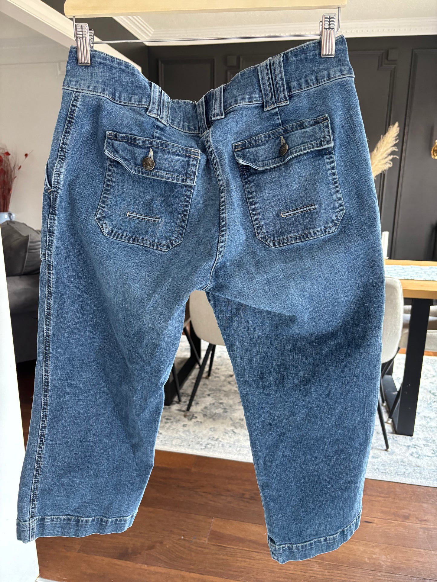Denim Straight Leg Capris Size 14*