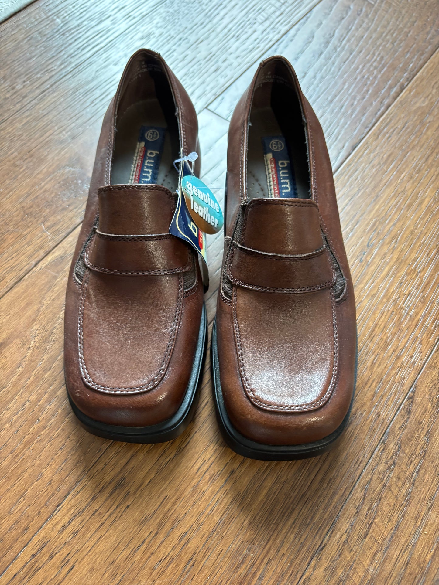 Brown Leather Loafers Size 6.5