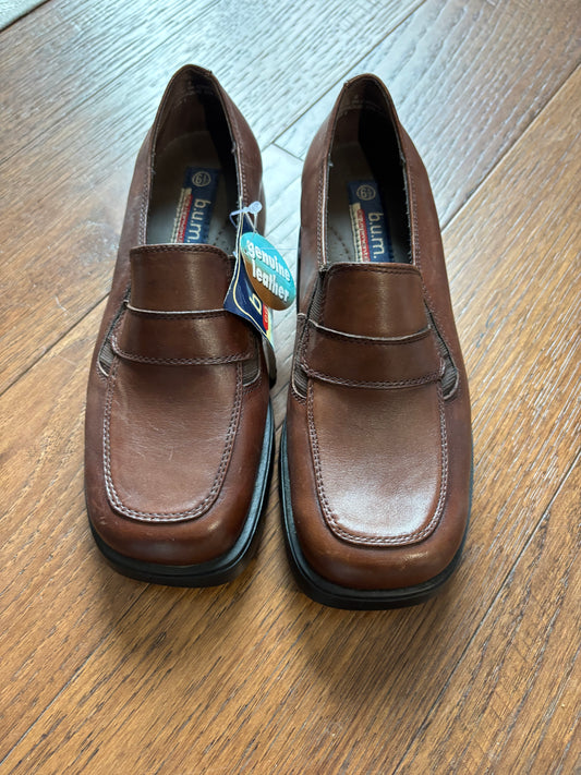 Brown Leather Loafers Size 6.5
