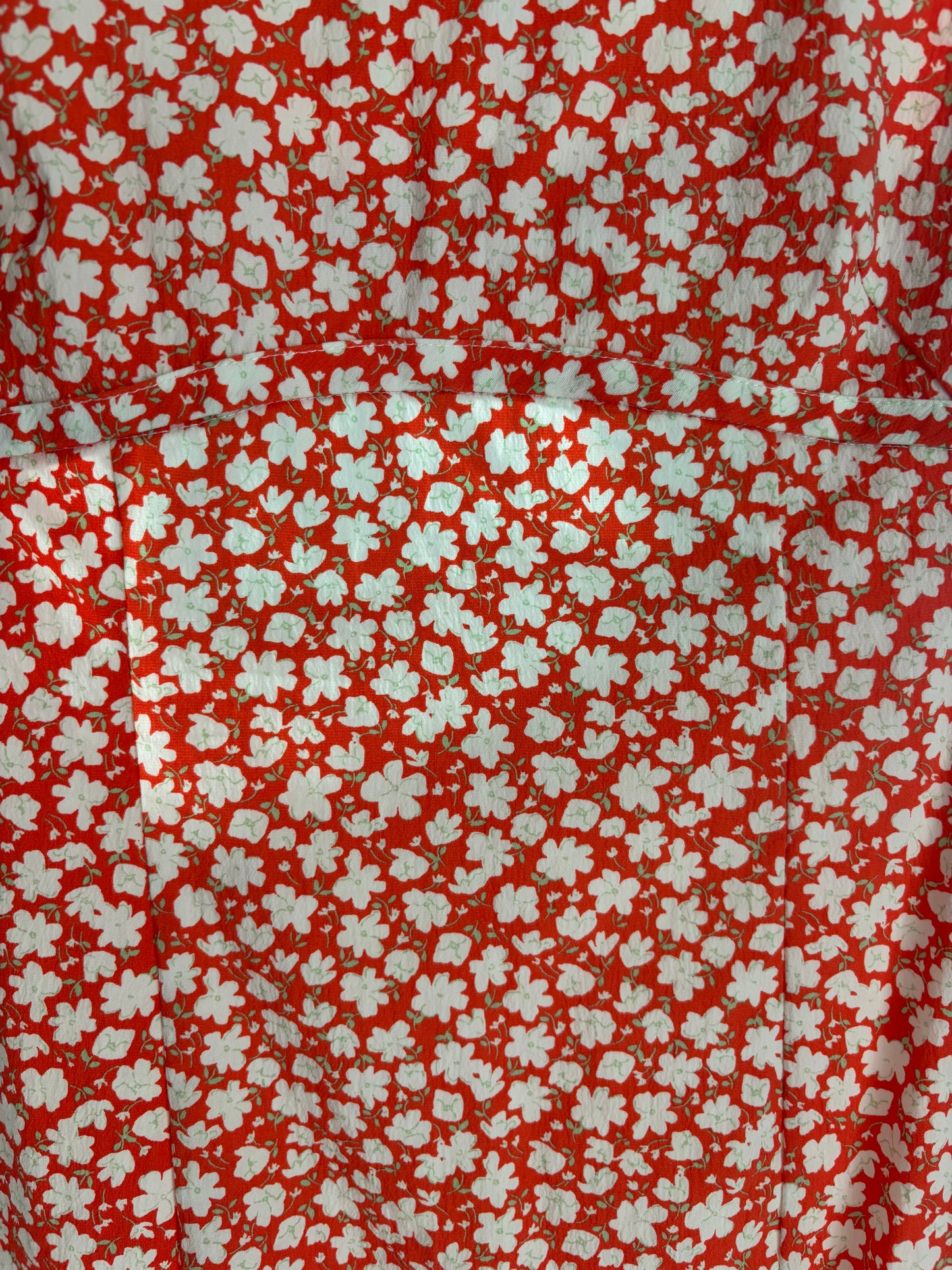 Orange Print Mango Mini Dress Size S