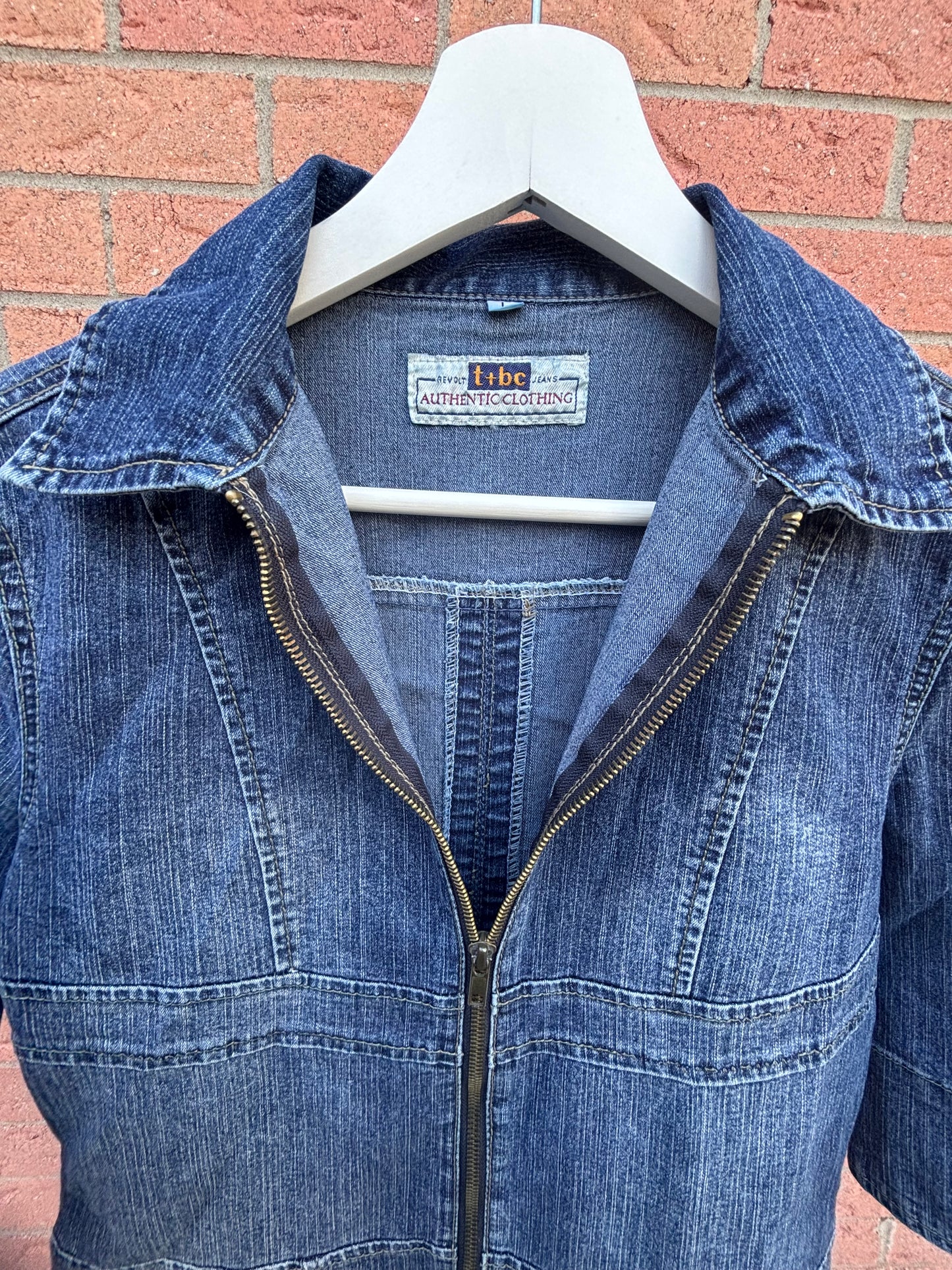 Vintage Denim Mini Dress Size L