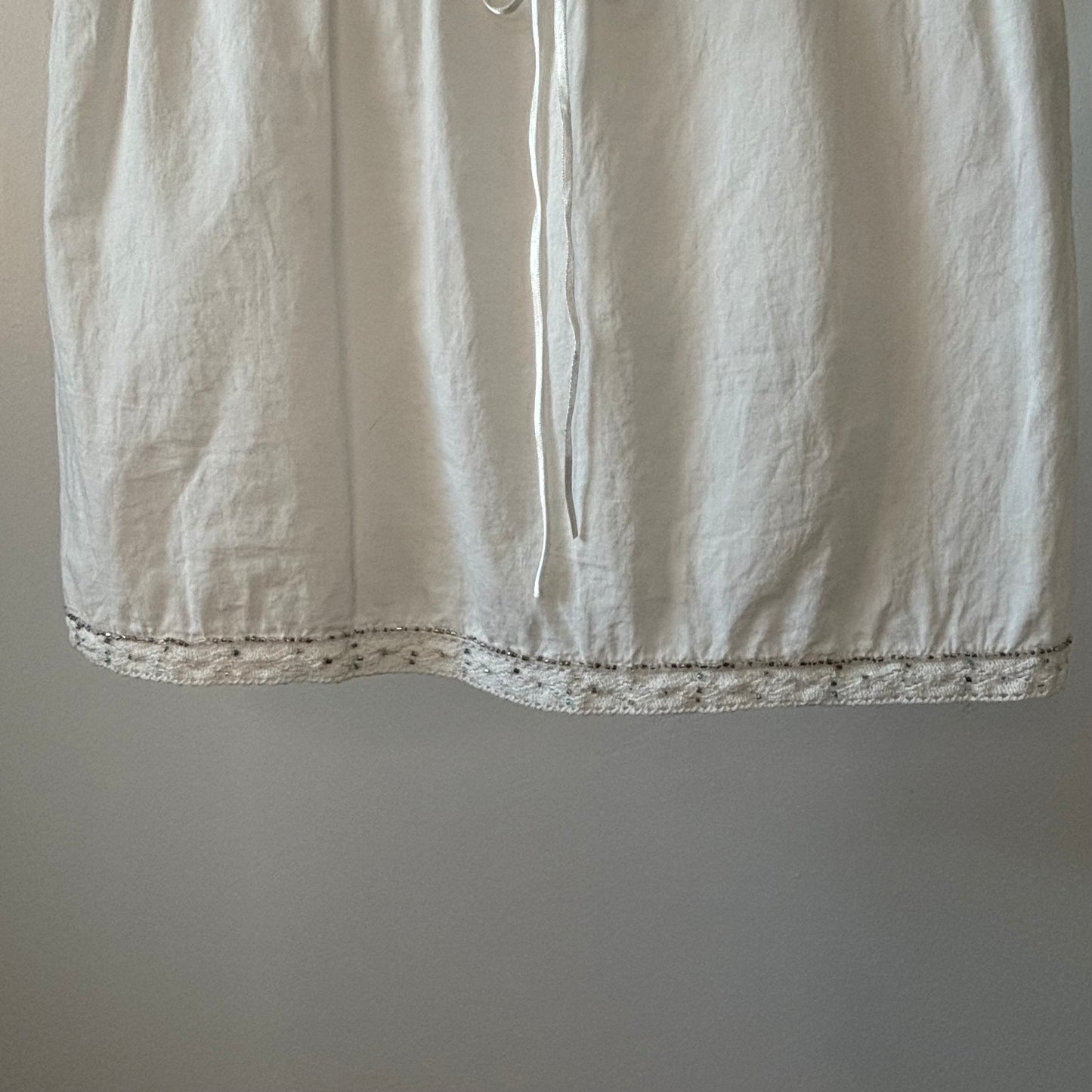 American Eagle White Boho Tank