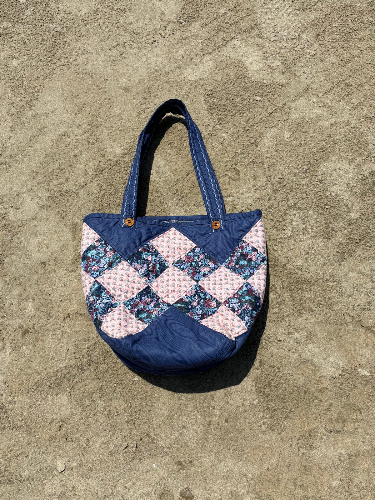 Quilted Patchwork Tote Bag