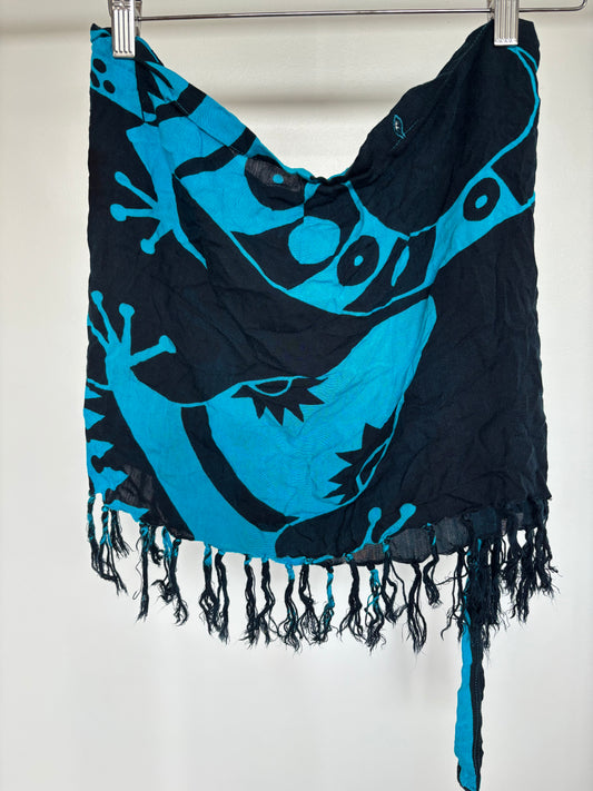 Lizard Print Wrap Swim Cover