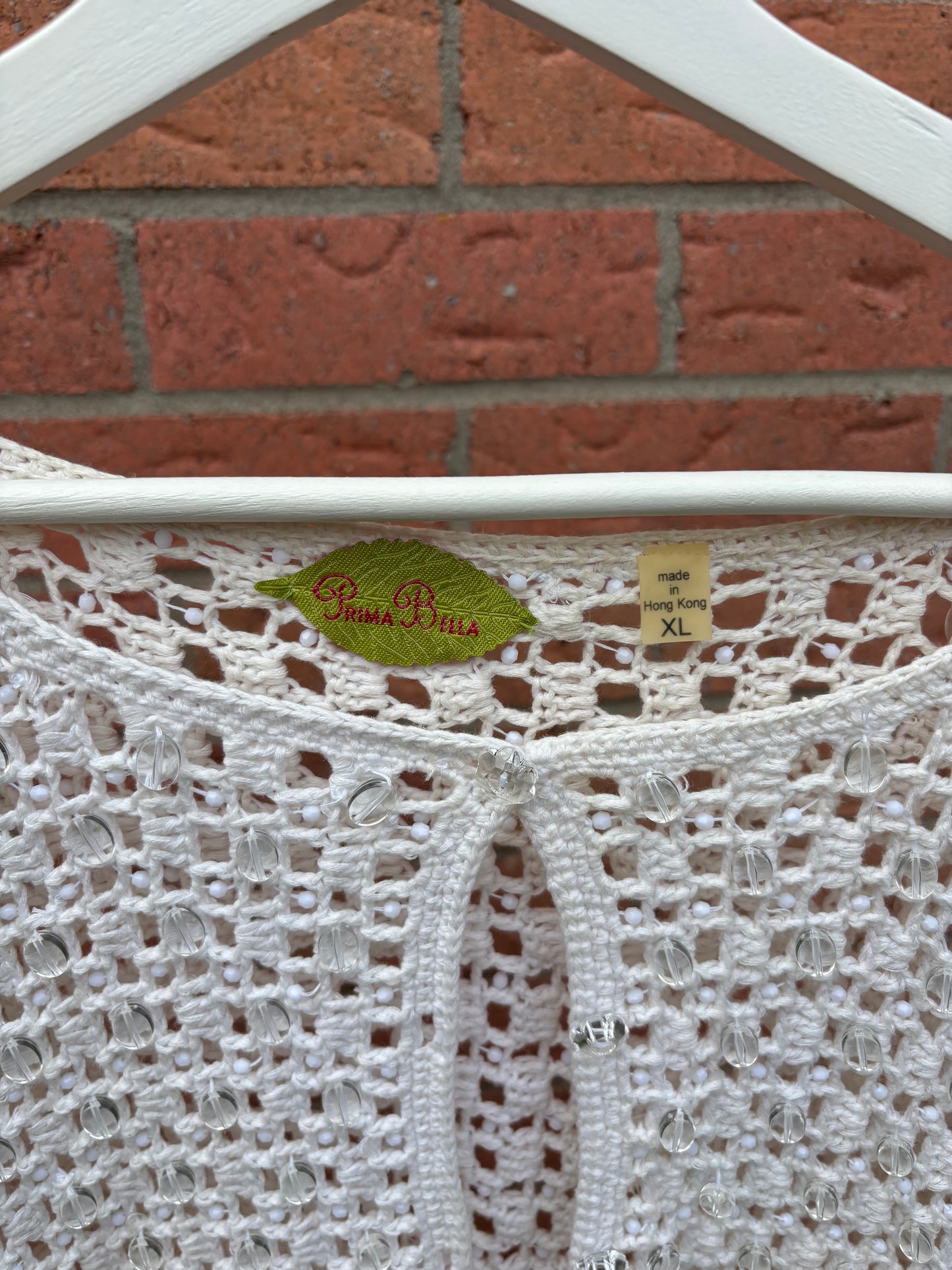 Beaded Knit Cardigan Size XL