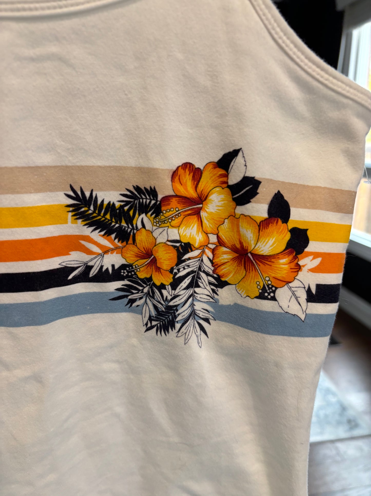 Hibiscus Cropped Tank Top Size M