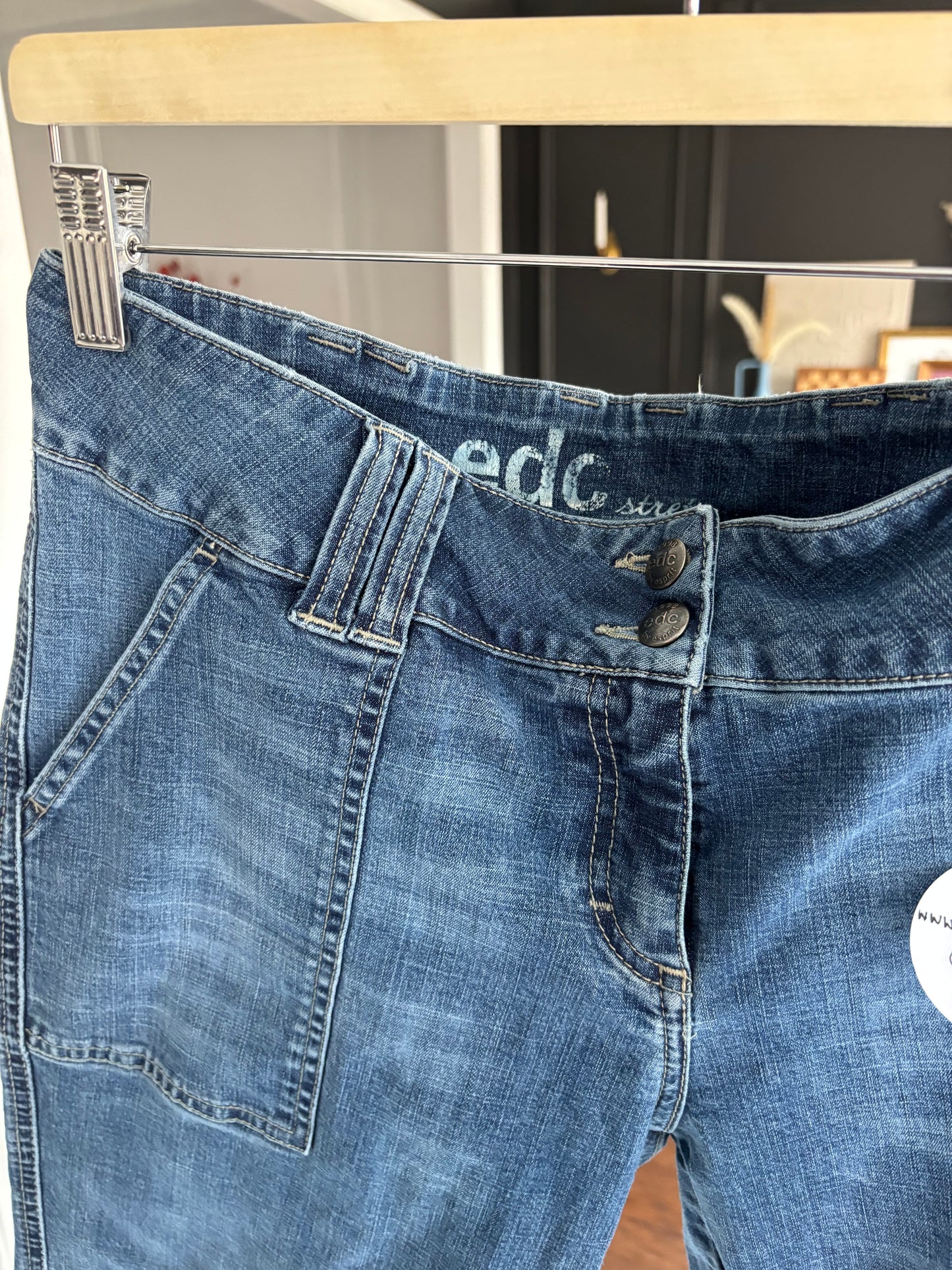 Denim Straight Leg Capris Size 14*