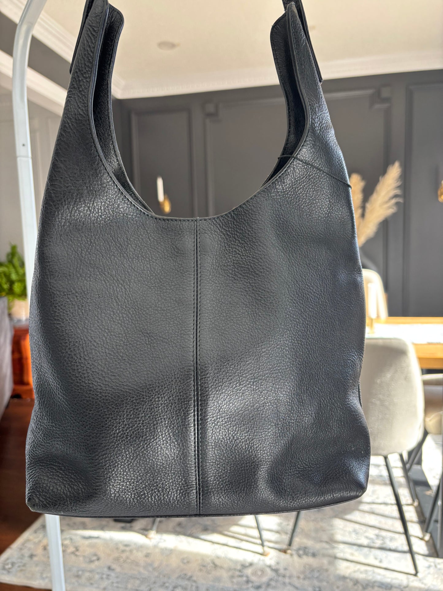 Black Leather Kenneth Cole Shoulder Bag