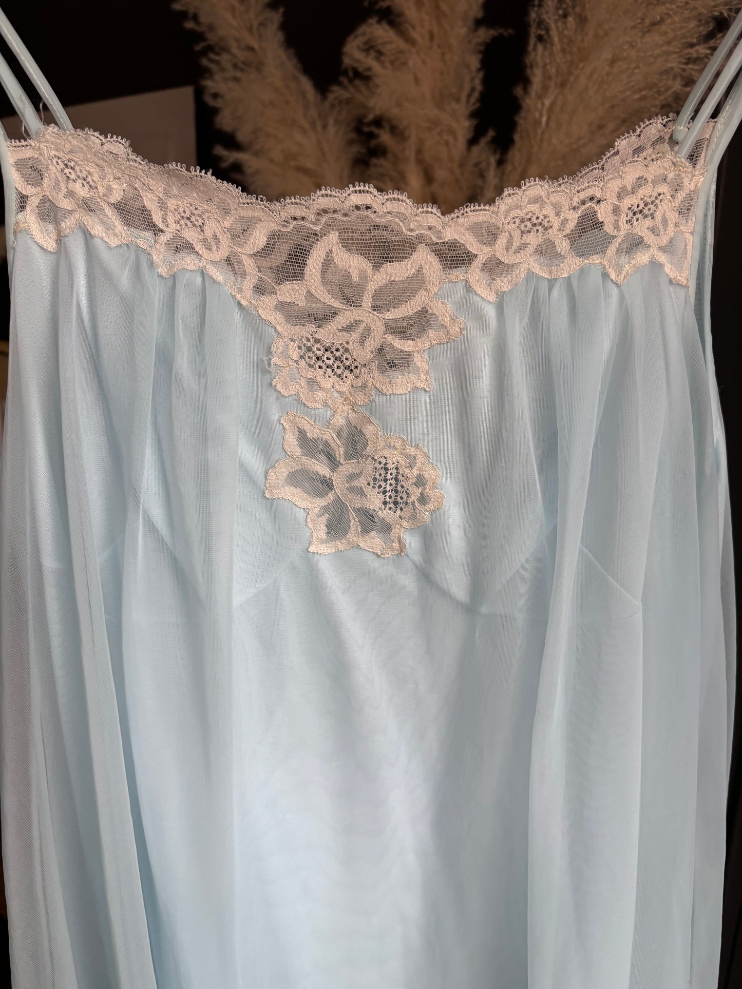 Vintage 2 Piece Blue Night Set Size S