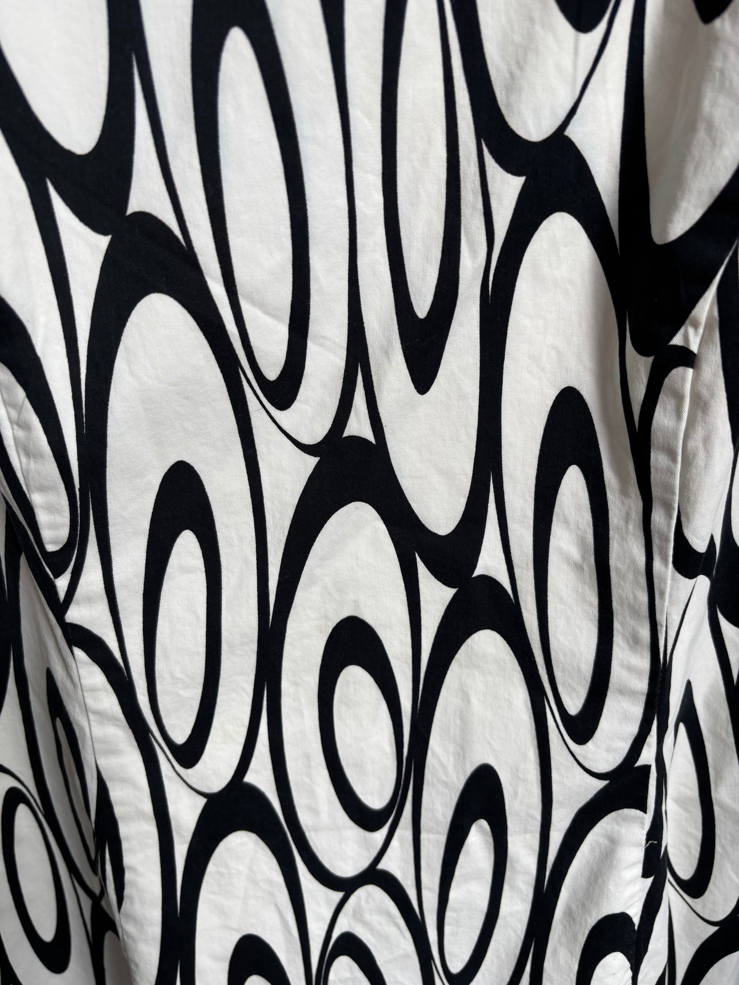 Vintage Abstract Print Shift Dress Size 6