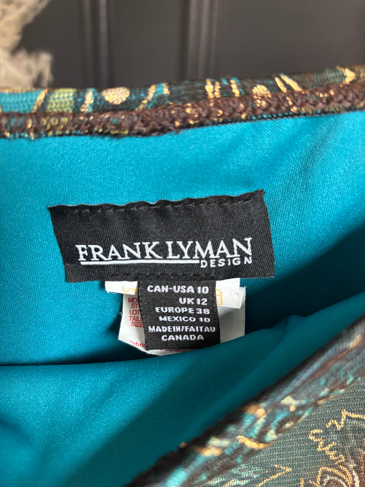 Vintage Frank Lyman Midi Skirt Size M