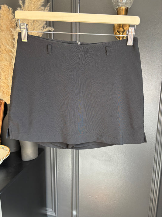 Black Vintage Mirco Mini Skort Size S