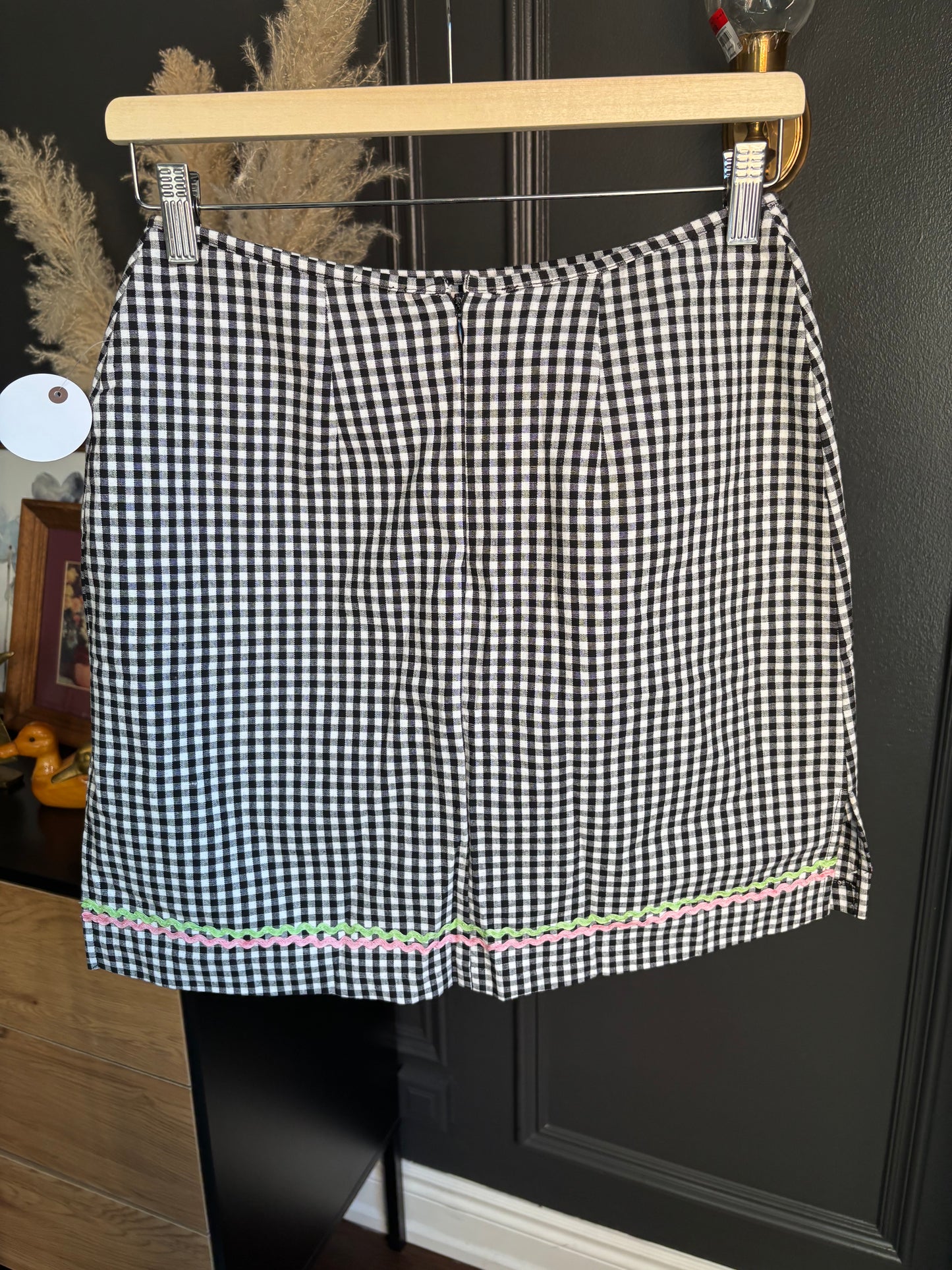 Black & White Gingham Skort Size 4