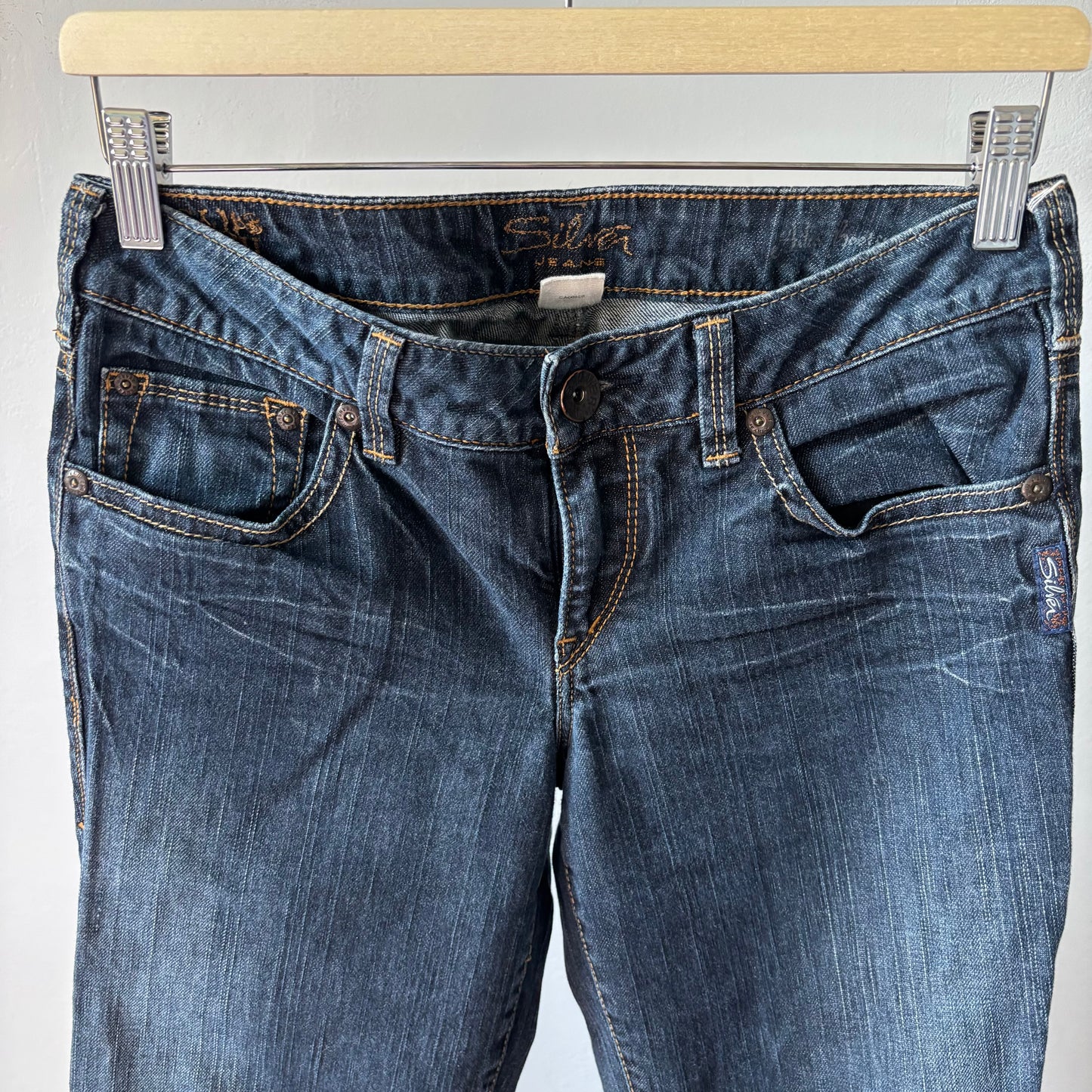 Signature Dark Wash Low Rise Bootcut Jeans