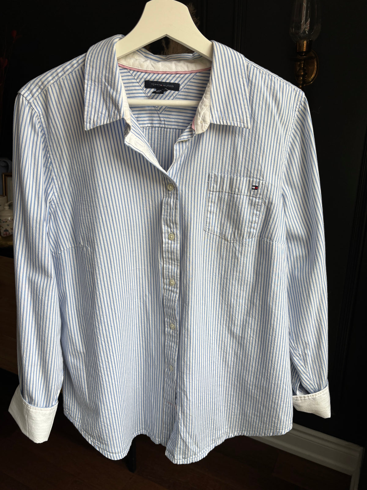 Tommy Hilfiger Striped Button Down Shirt Size XL
