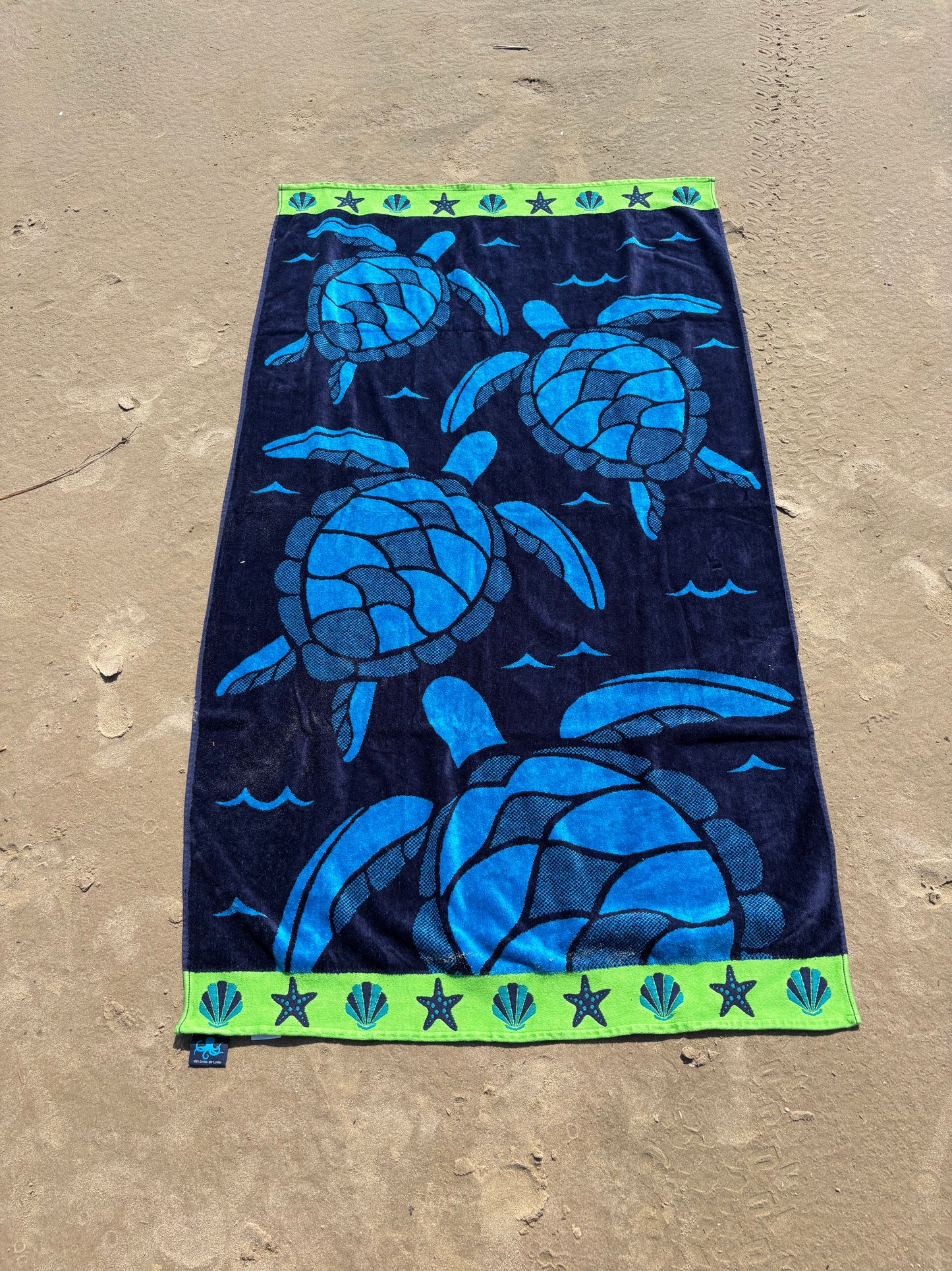 Large Sea Turtle Beach Towel