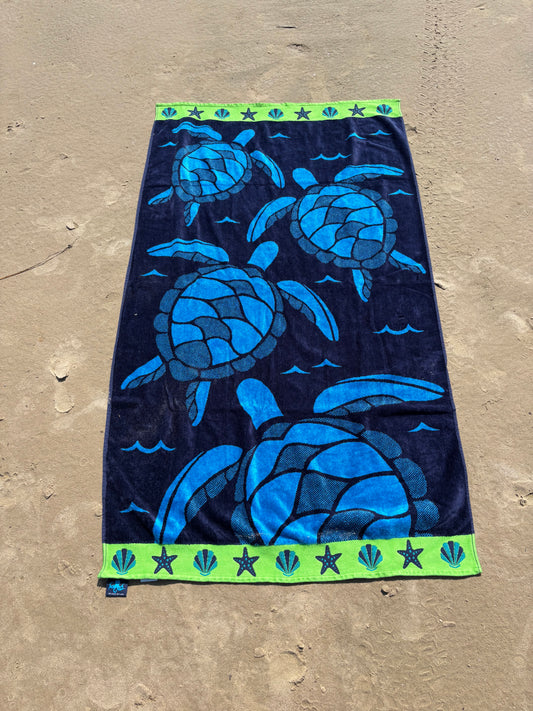 Large Sea Turtle Beach Towel