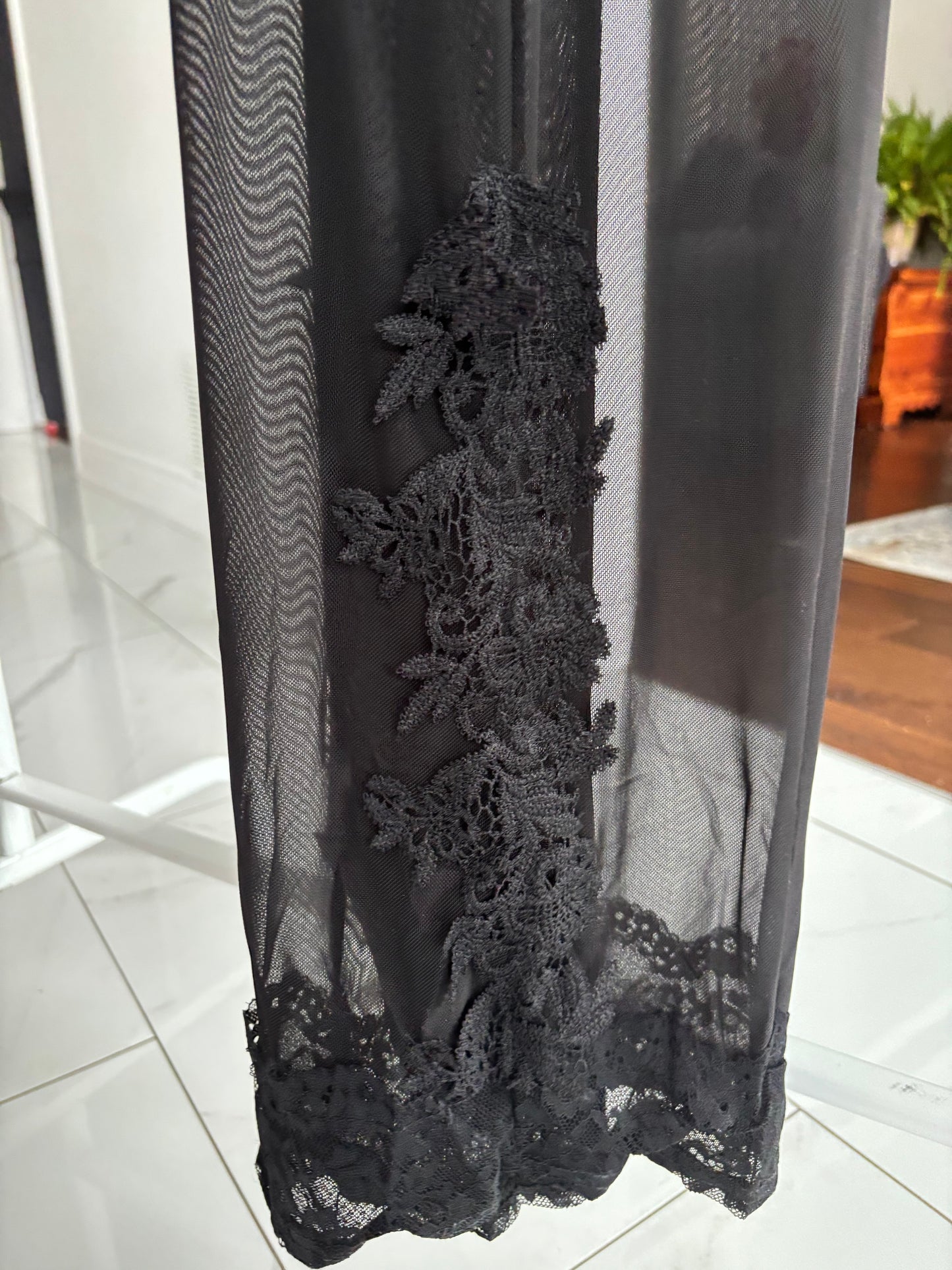 Long Lacey Slip Dress Size S