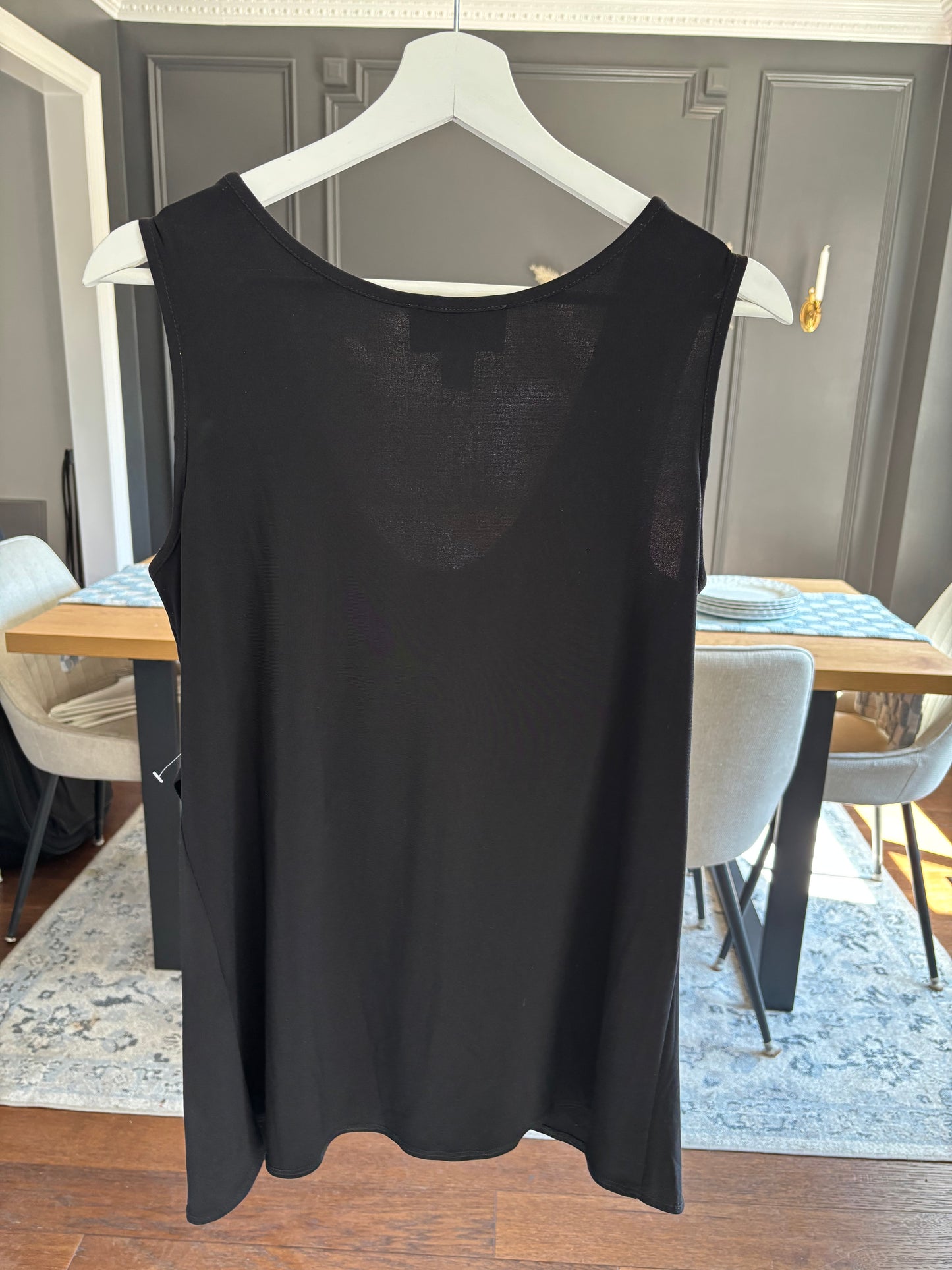Black Cowl Neck Tank Size L