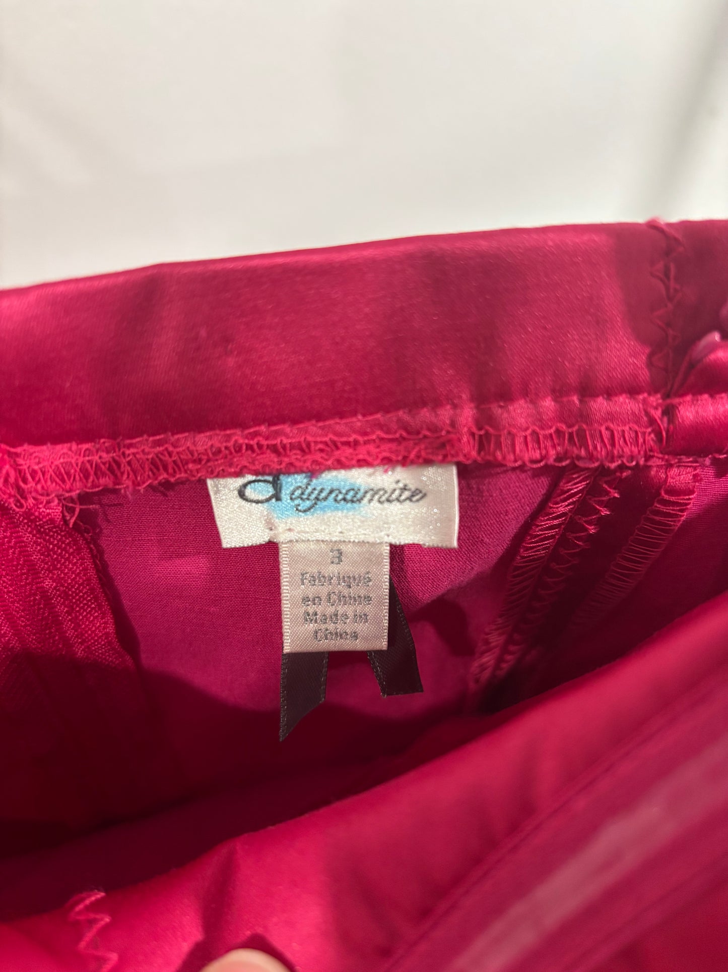 00s Dynamite Satin Bustier Top Size 3