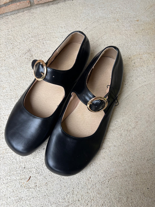Black Mary Jane Style Shoe Size 40