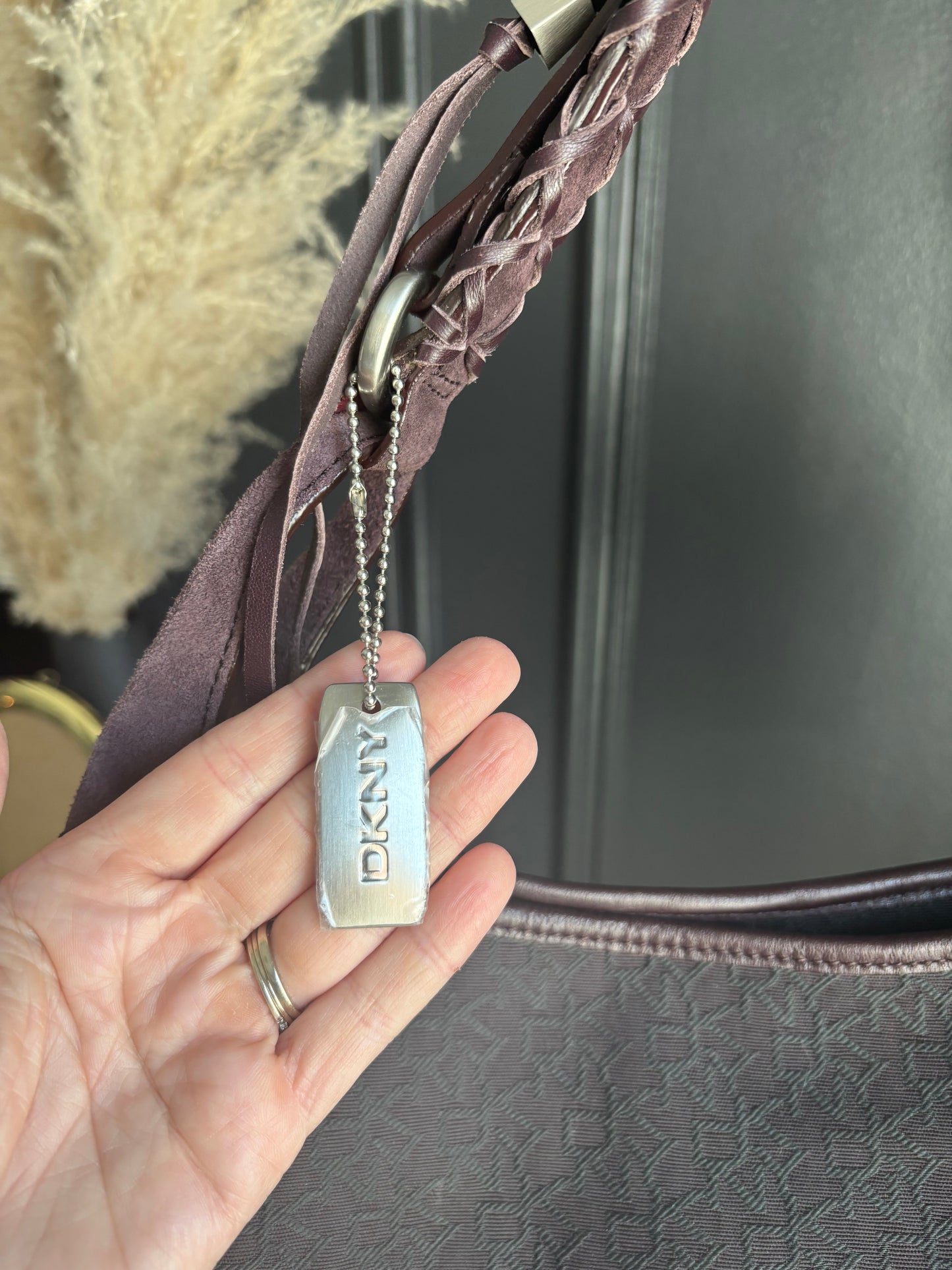 DKNY Monogram Shoulder Bag