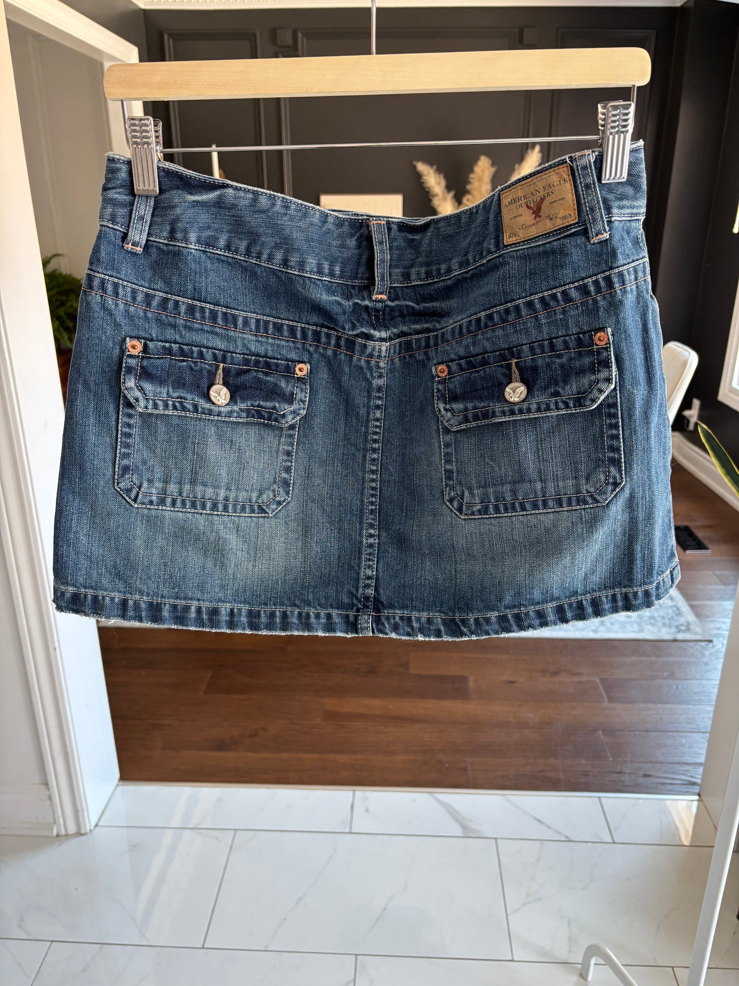 Micro Mini Denim Skirt Size 12