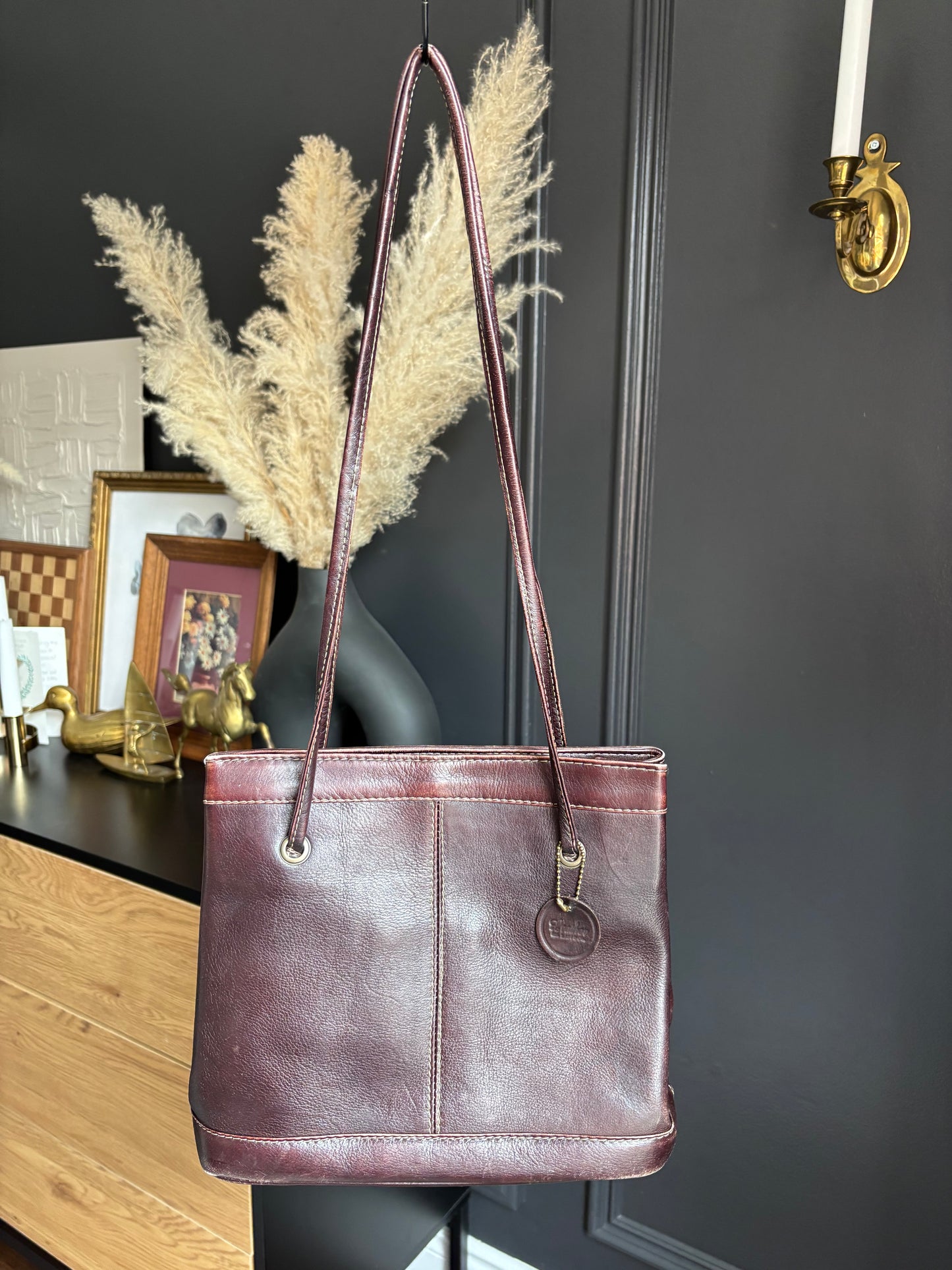 Brown Leather Shoulder Bag
