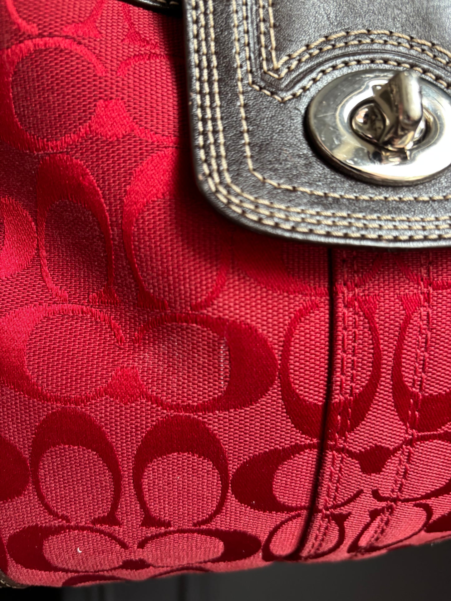 Coach Hampton Signature Hobo Shoulder Bag