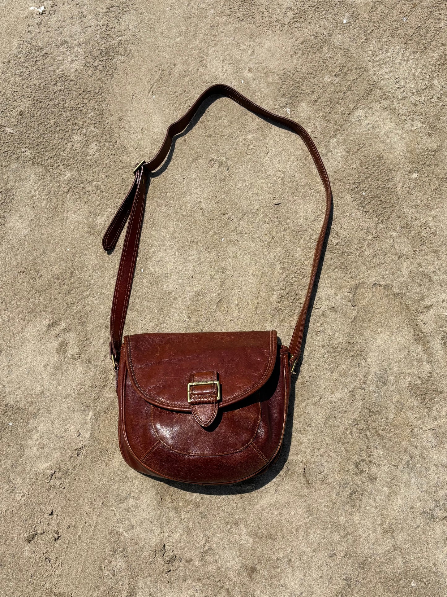 Brown Leather Crossbody