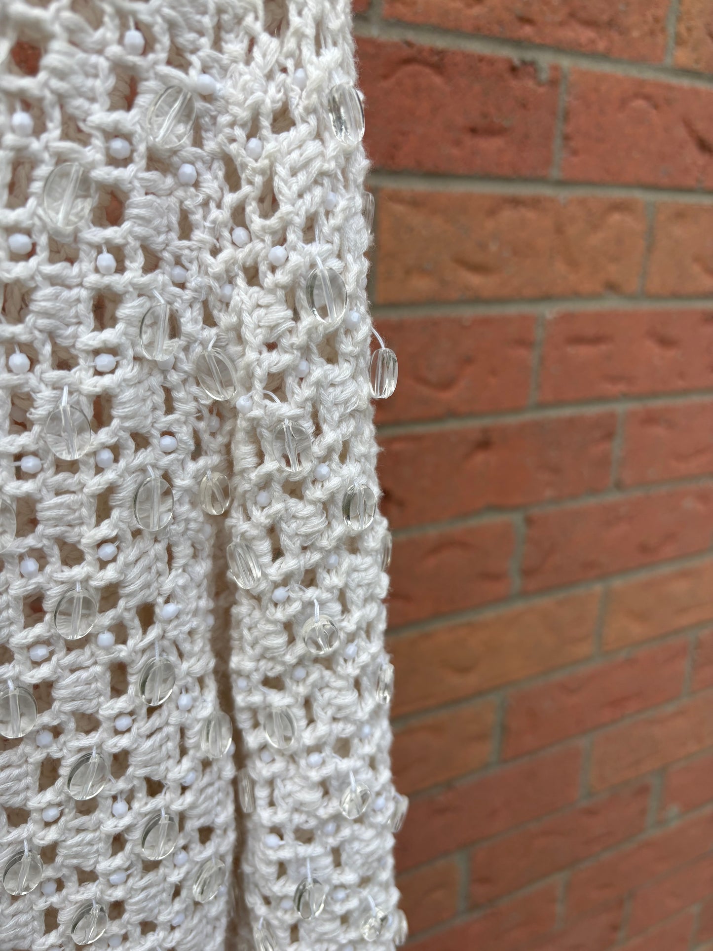 Beaded Knit Cardigan Size XL