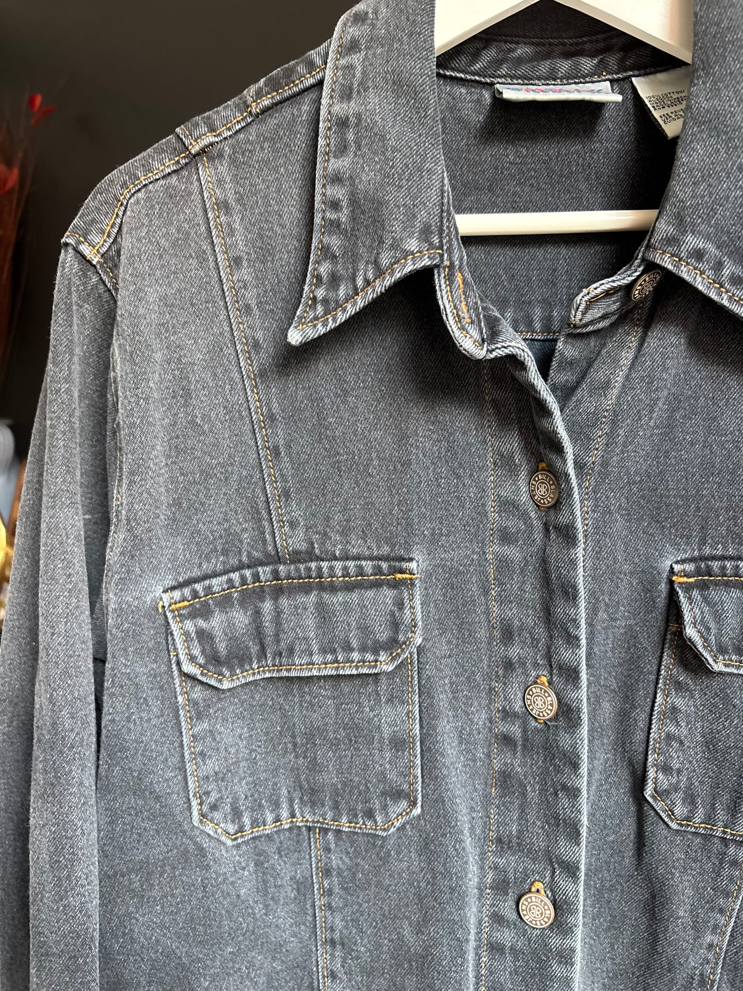 Bill Blass Vintage Denim Jacket Size XL