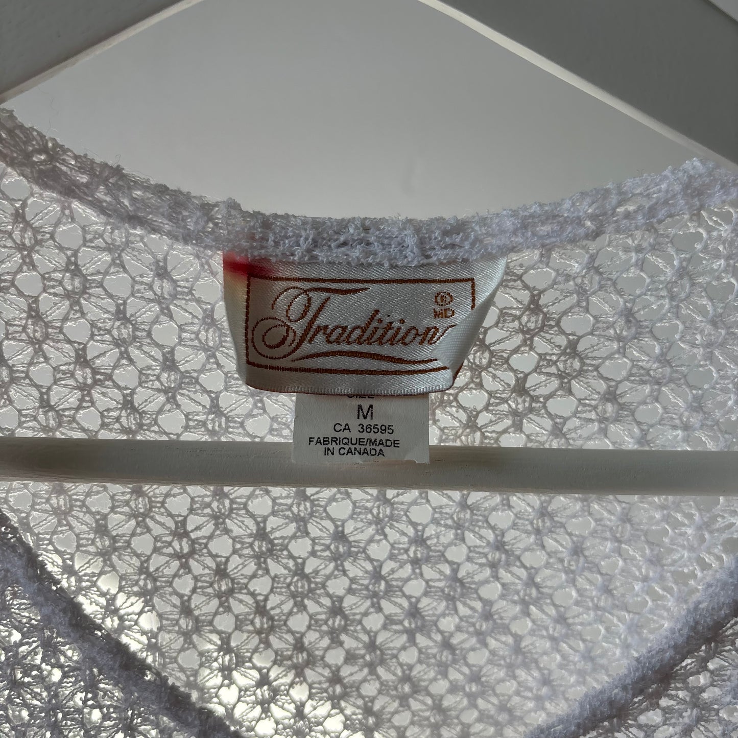 White Vintage Crochet Short Sleeved Cardigan