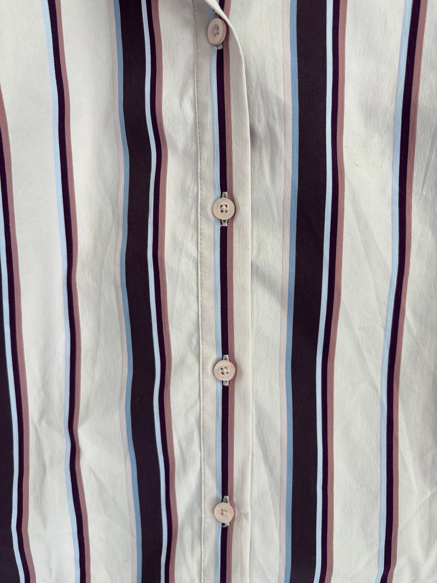 Striped Button Down Blouse Size 10