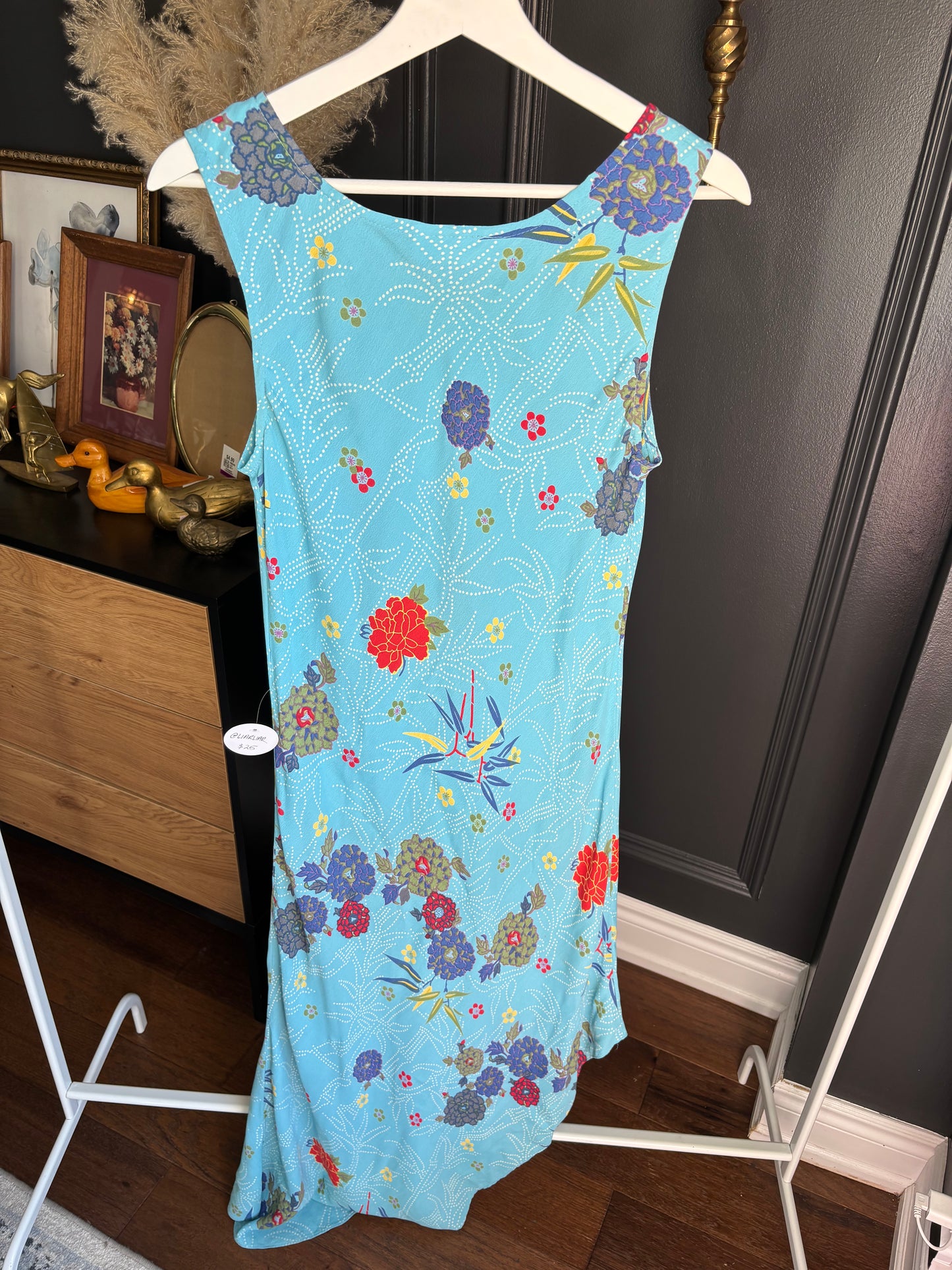Blue Asymmetrical Dress Size M