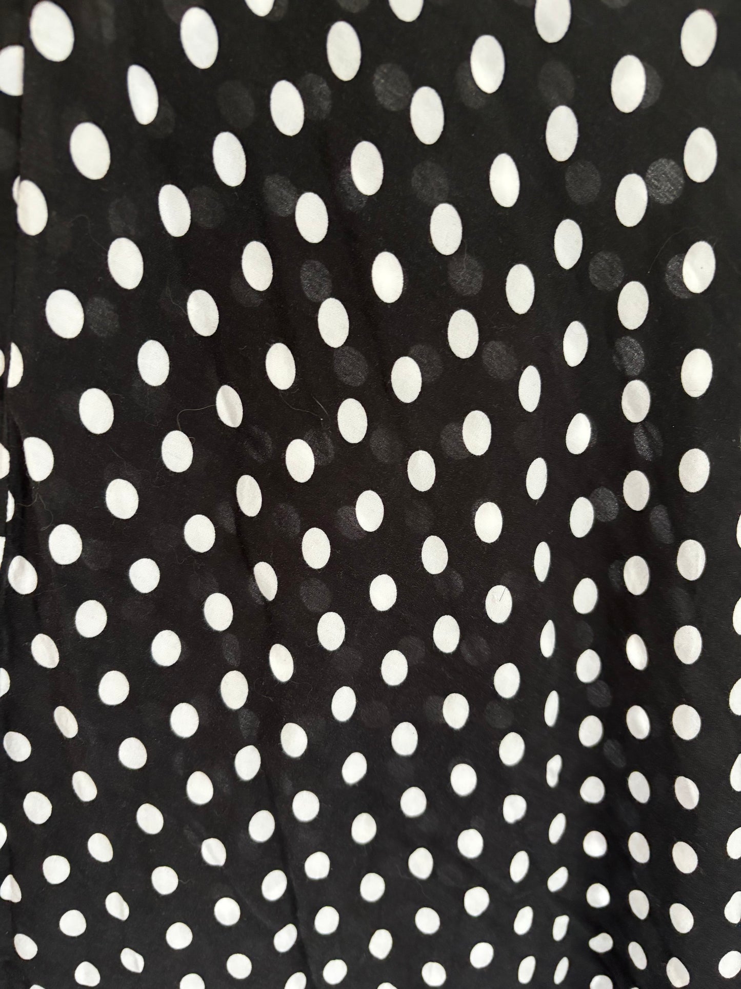 Perfect Black & White Polka Dot Skirt Size 12