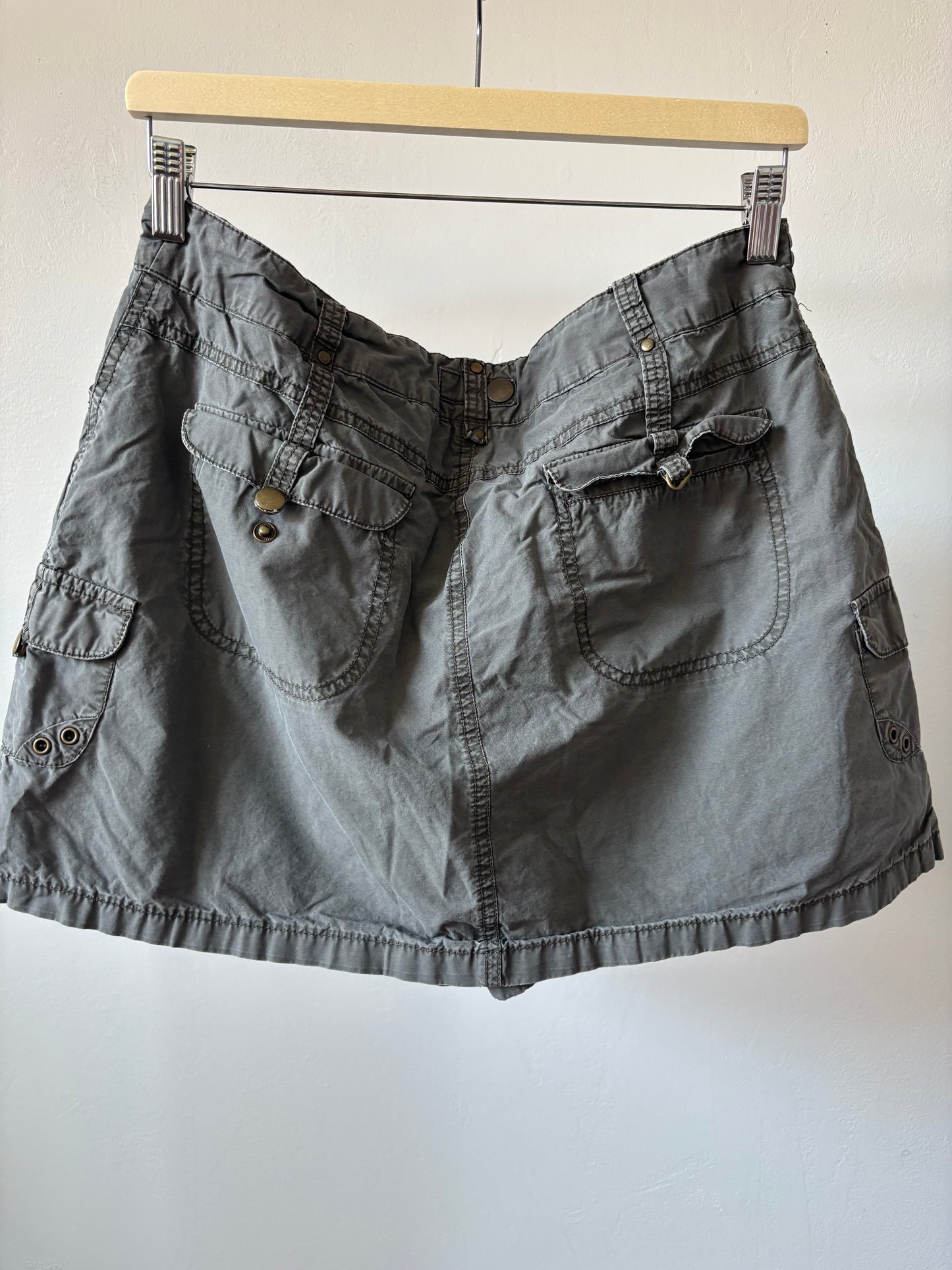 Grey Cargo Skort