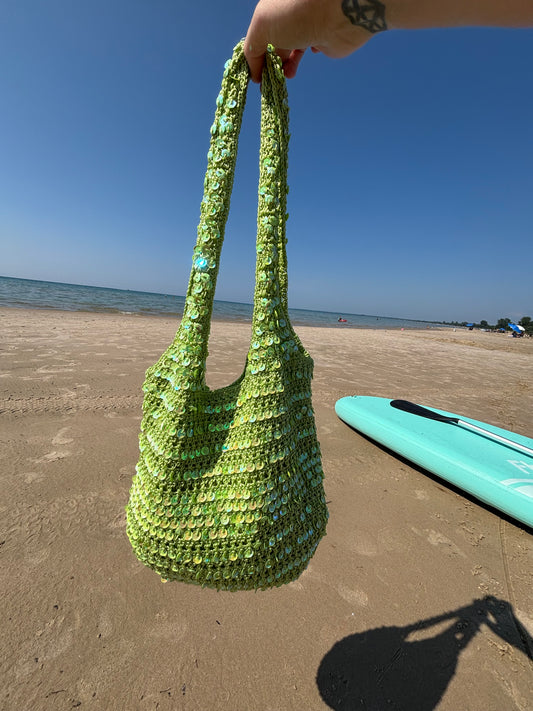 Green Sequin Bag