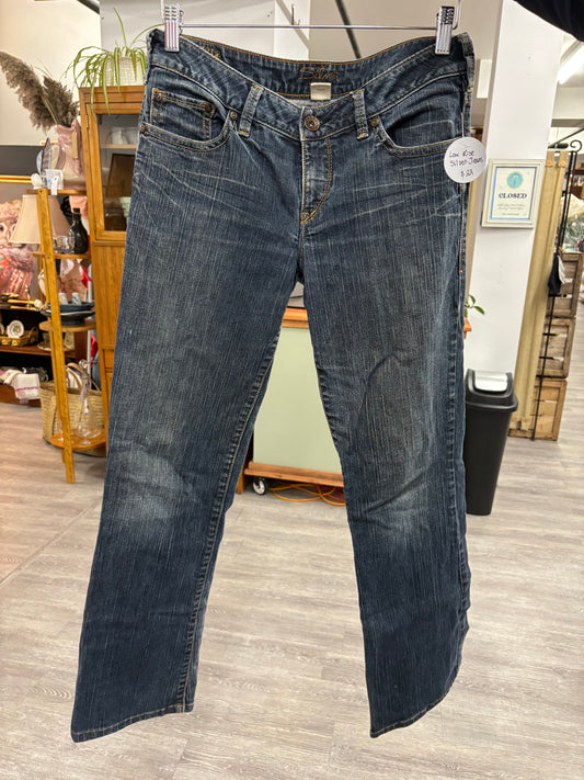 Low Rise Dark Wash Silver Jeans