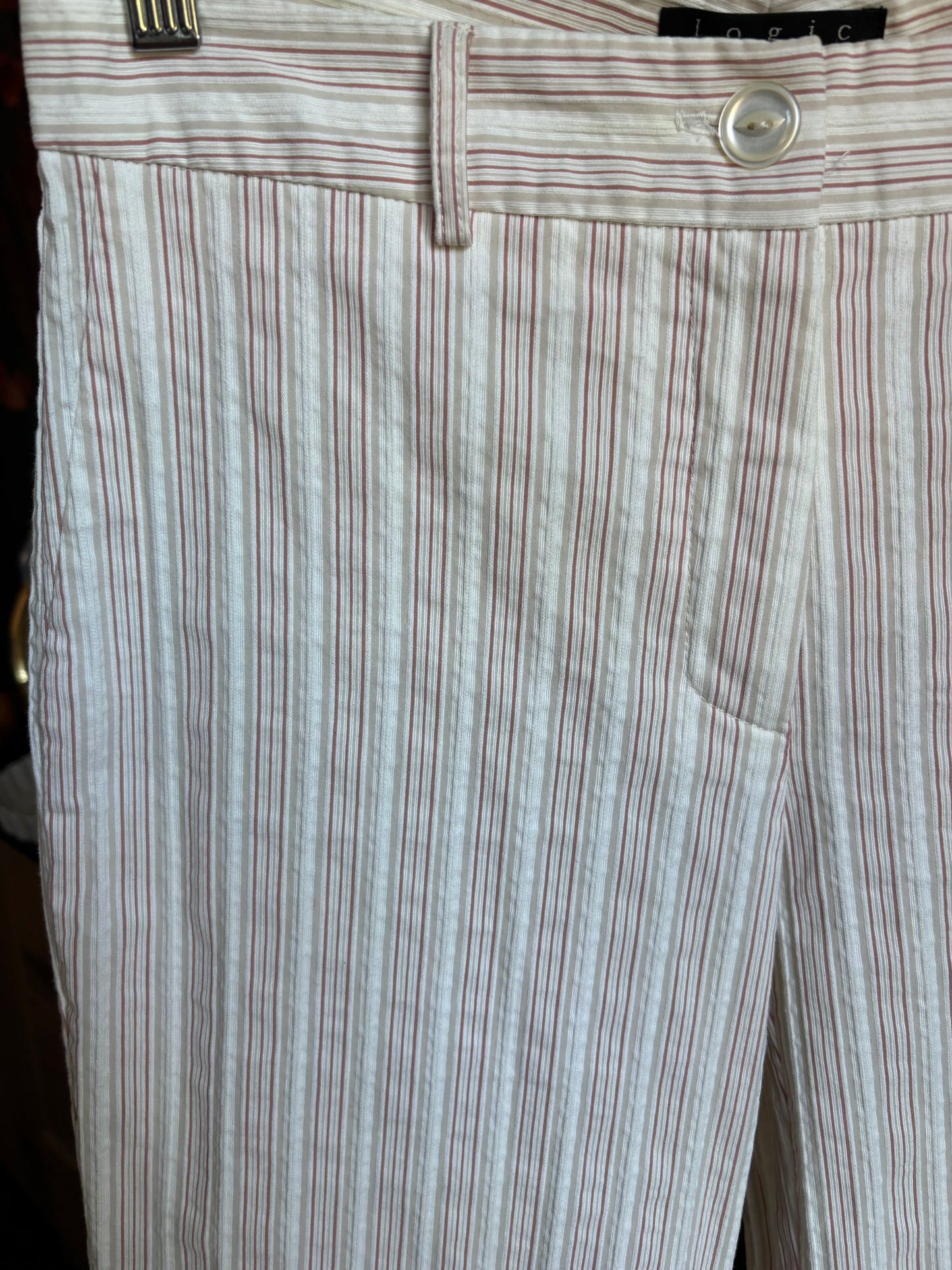 Vintage Stripe Flare Pants Size 4